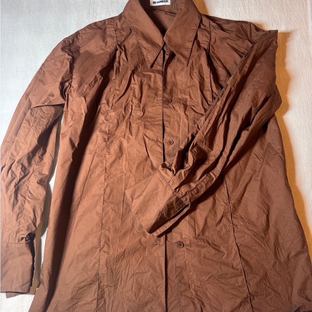 Jil Sander Copper Button Down Shirt - Picture 2 of 5